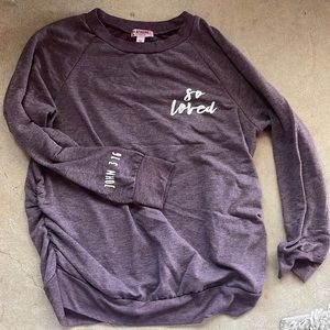 Large long sleeve maternity